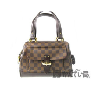 Louis Vuitton Knightsbridge Damier Ebene Brown Canvas Handbag Compact